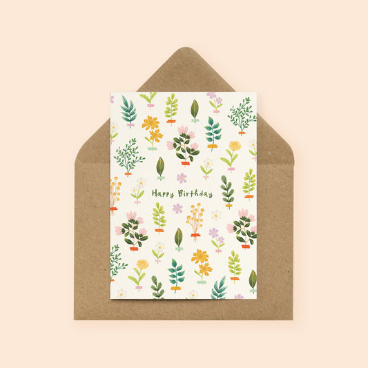 Floral Birthday Card