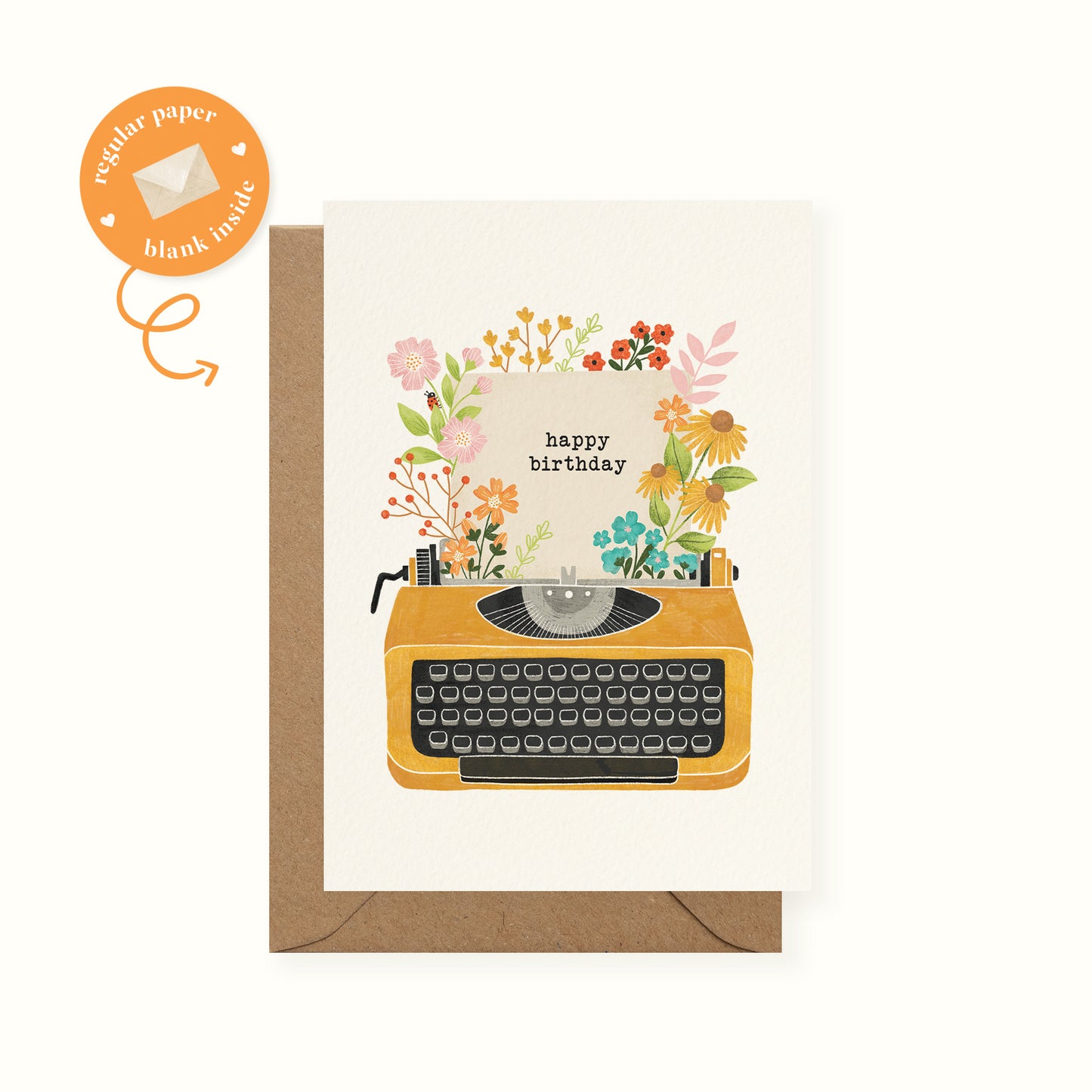 Typewriter Birthday Card
