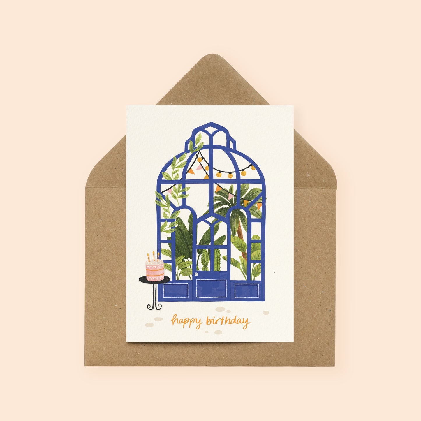 Green House Birthday Card