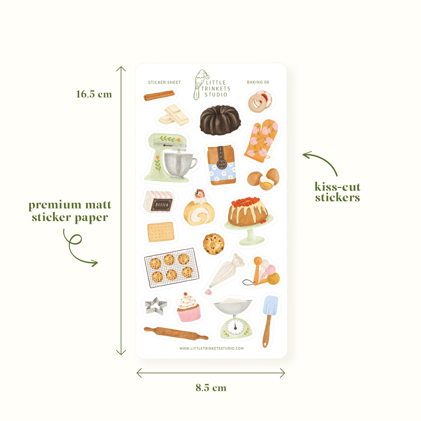 Baking Sticker Sheet