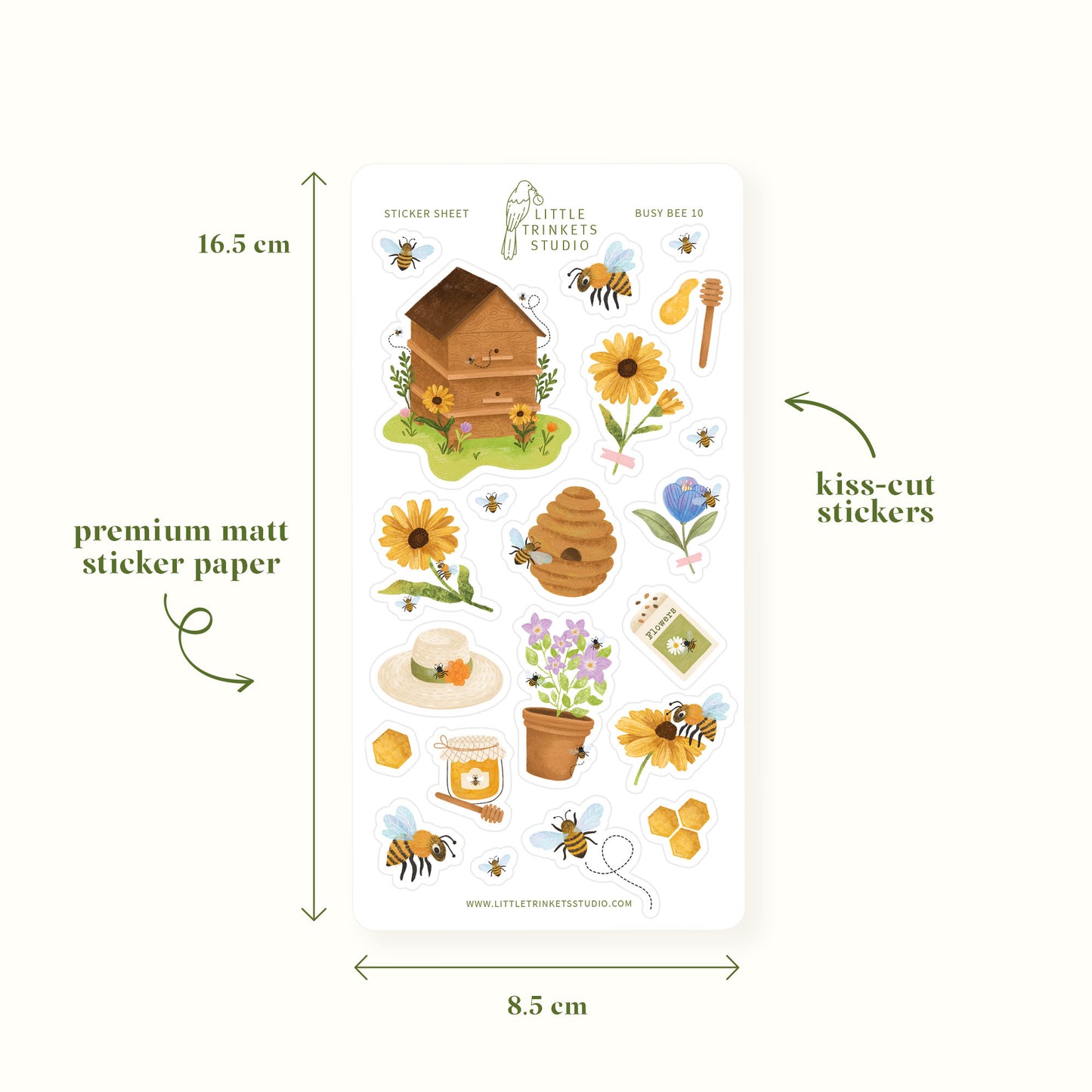Busy Bee Sticker Sheet