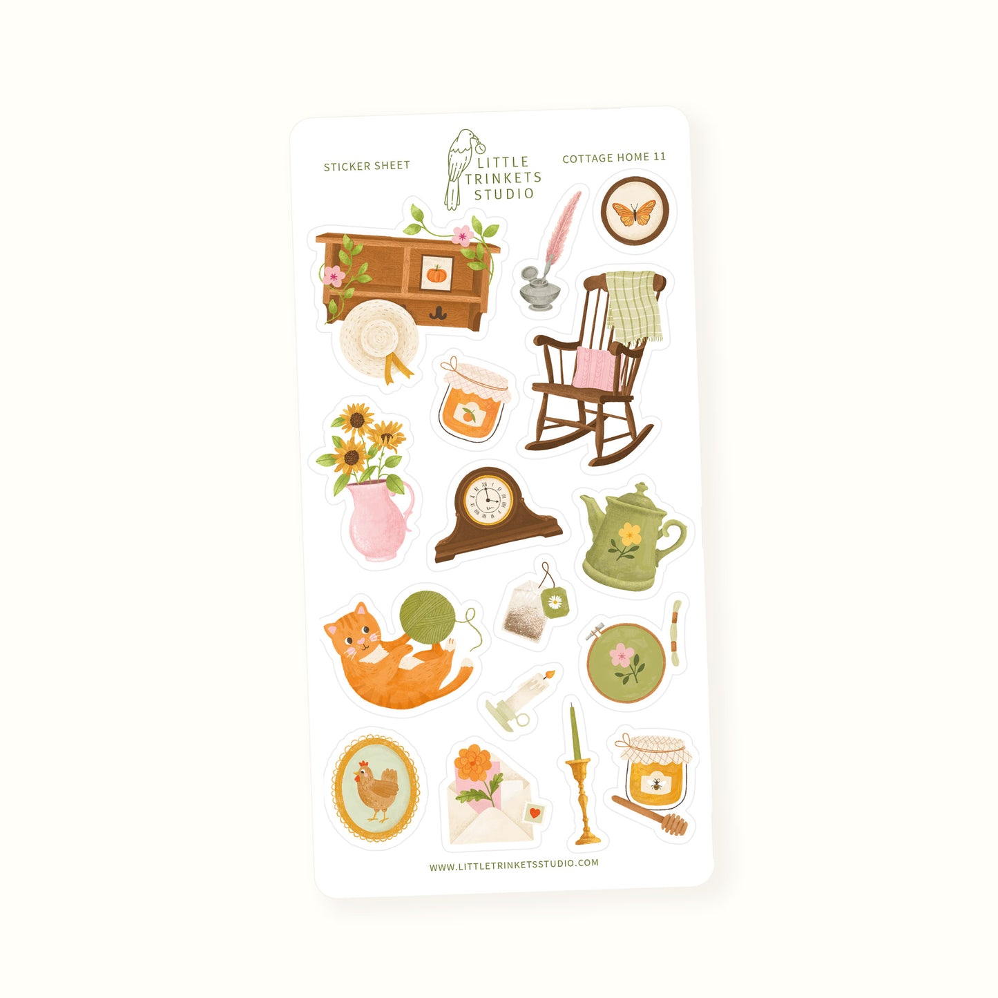 Cottage Home Sticker Sheet