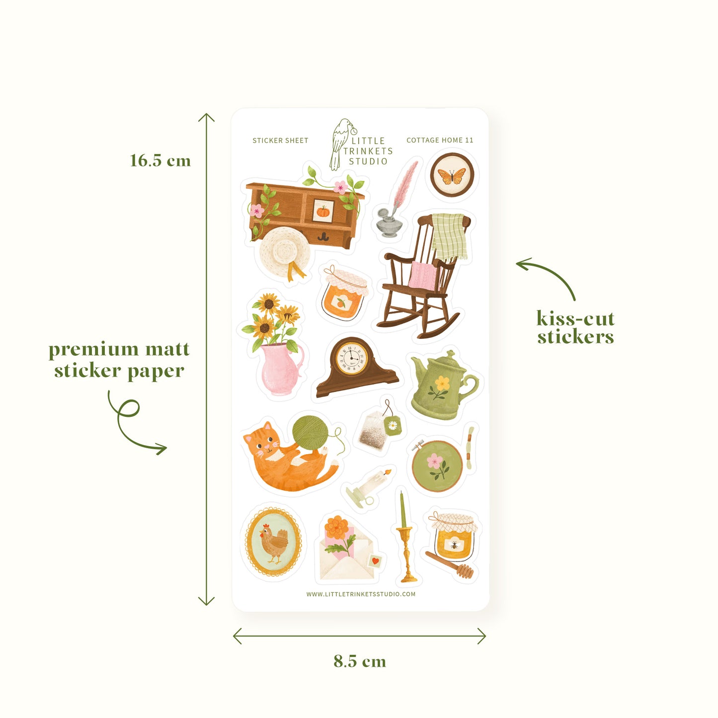 Cottage Home Sticker Sheet