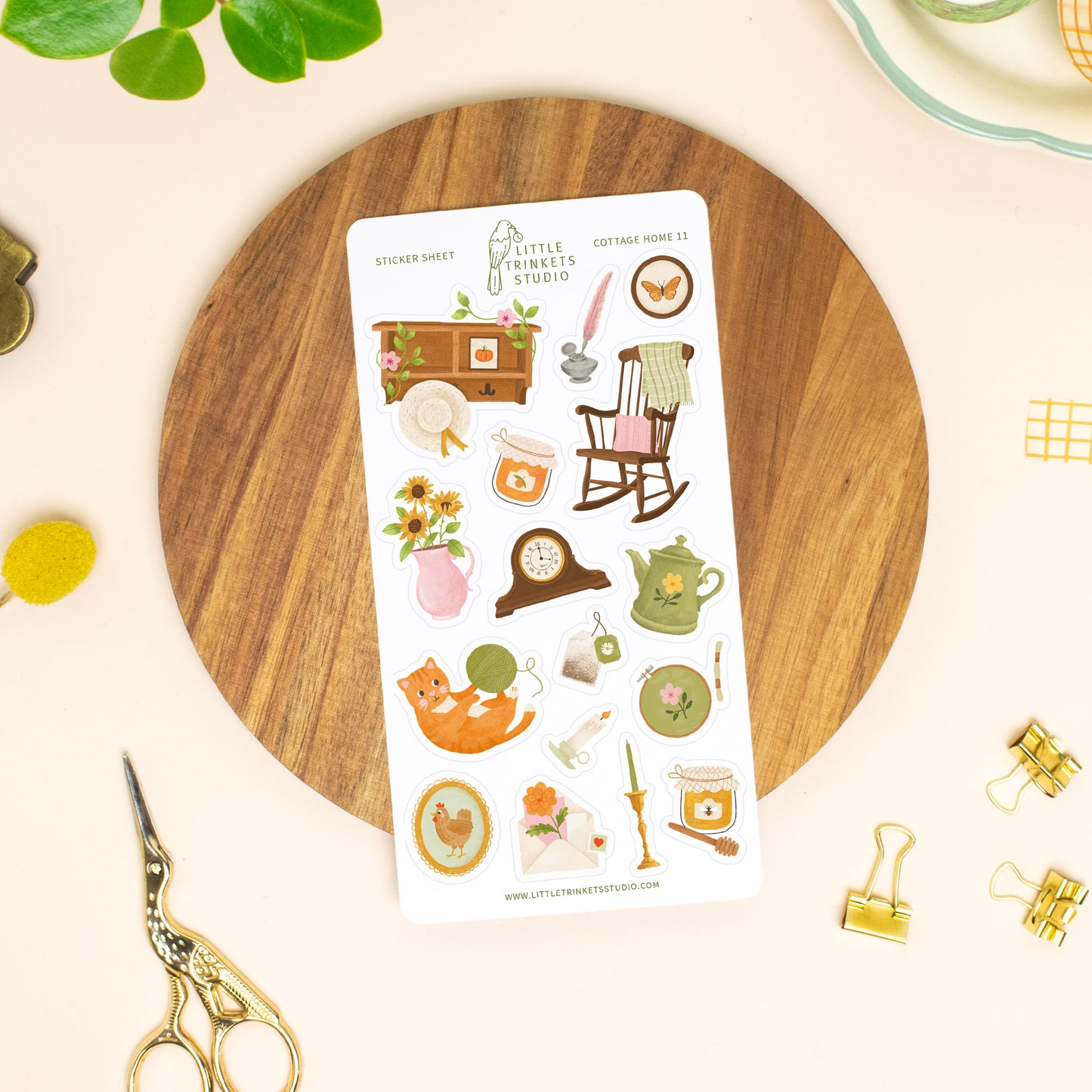 Cottage Home Sticker Sheet