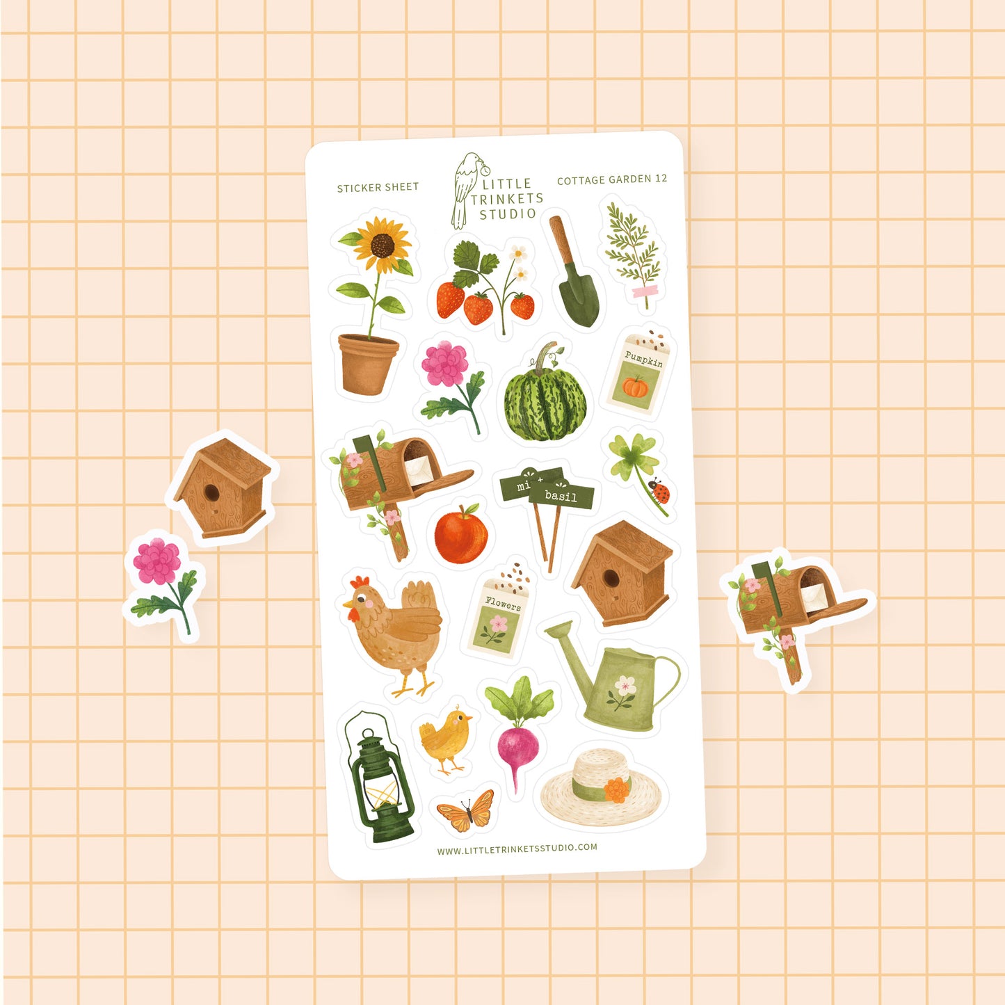 Cottage Garden Sticker Sheet