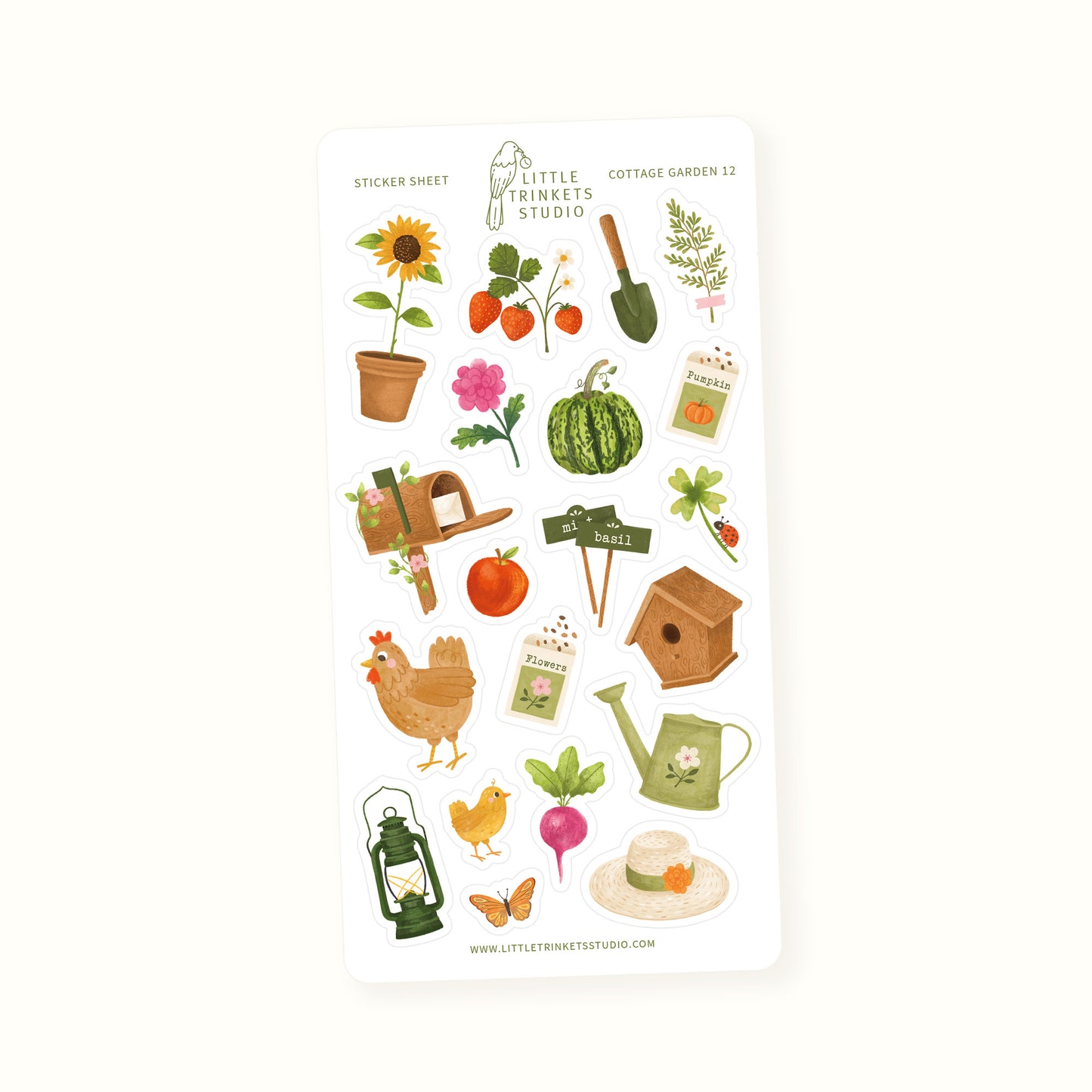 Cottage Garden Sticker Sheet