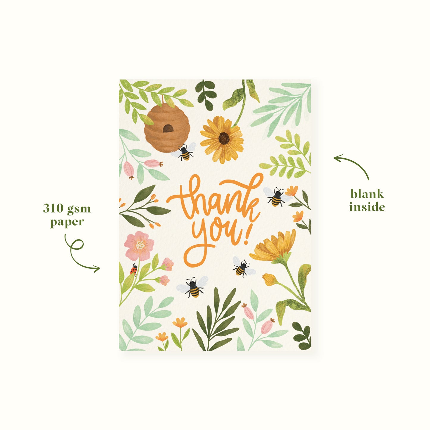 Bee Thank You Card