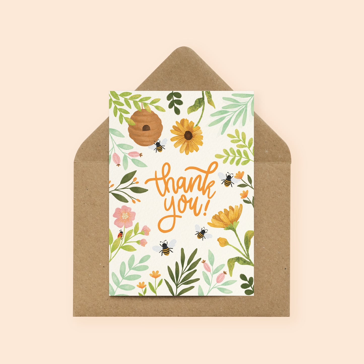 Bee Thank You Card