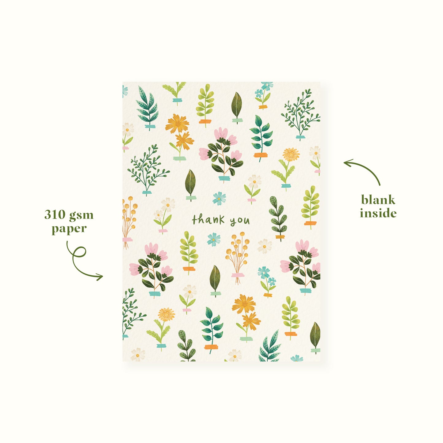 Floral Thank You Card