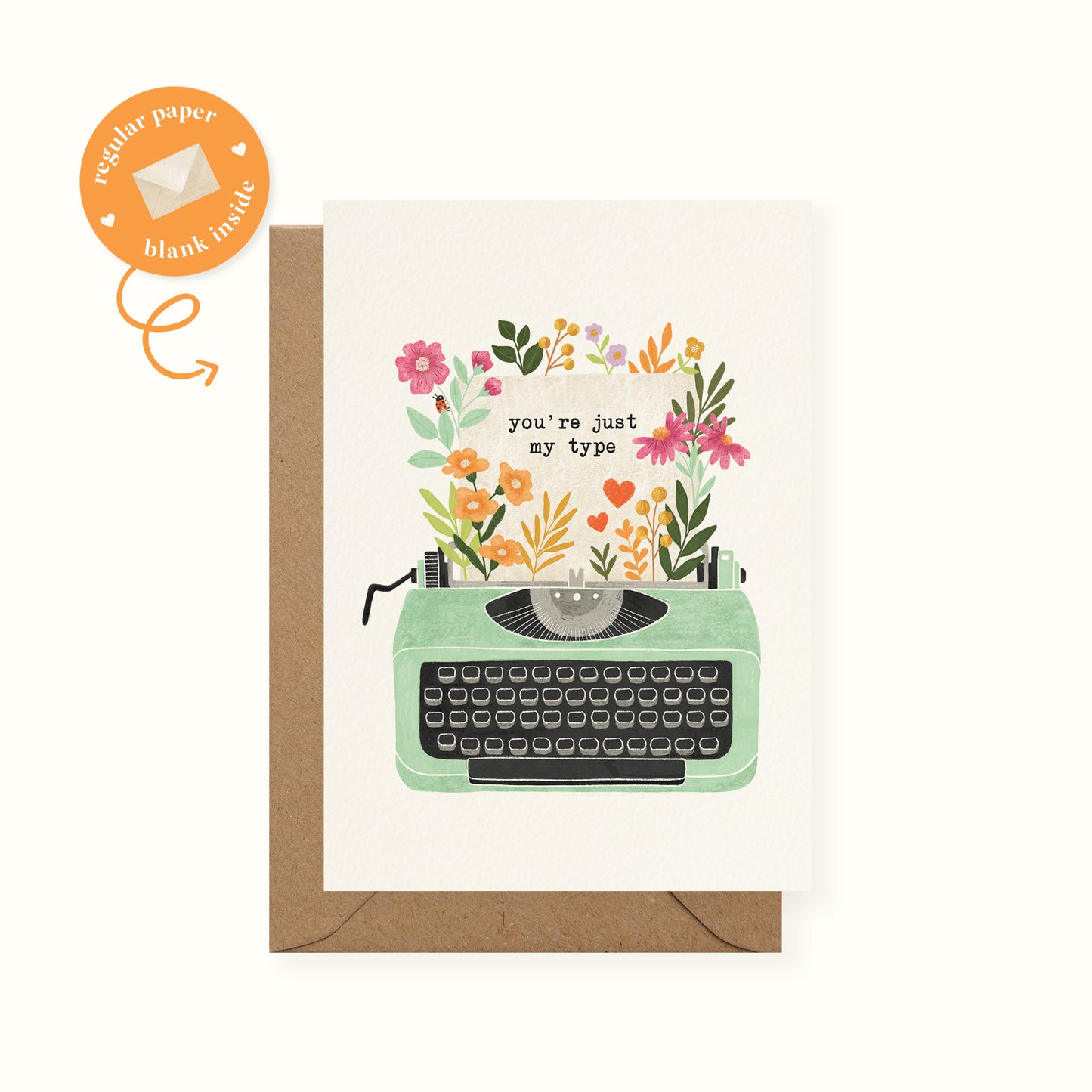 Just My Type Anniversary Card
