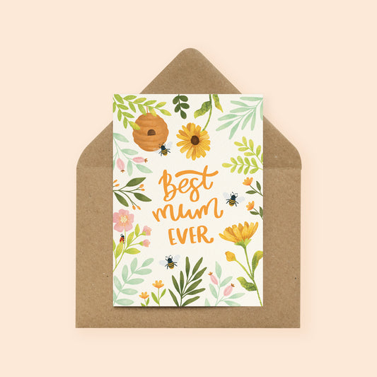 Best Mum Ever Mother's Day Card