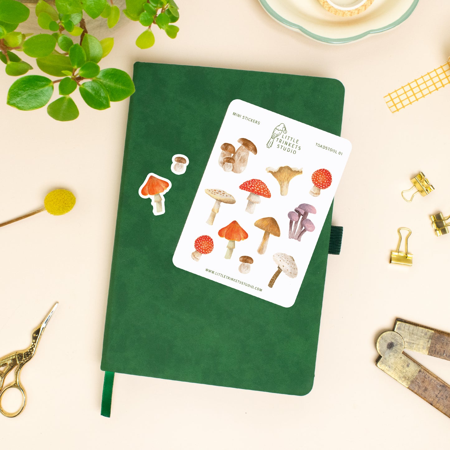 Toadstool Mini Sticker Sheet