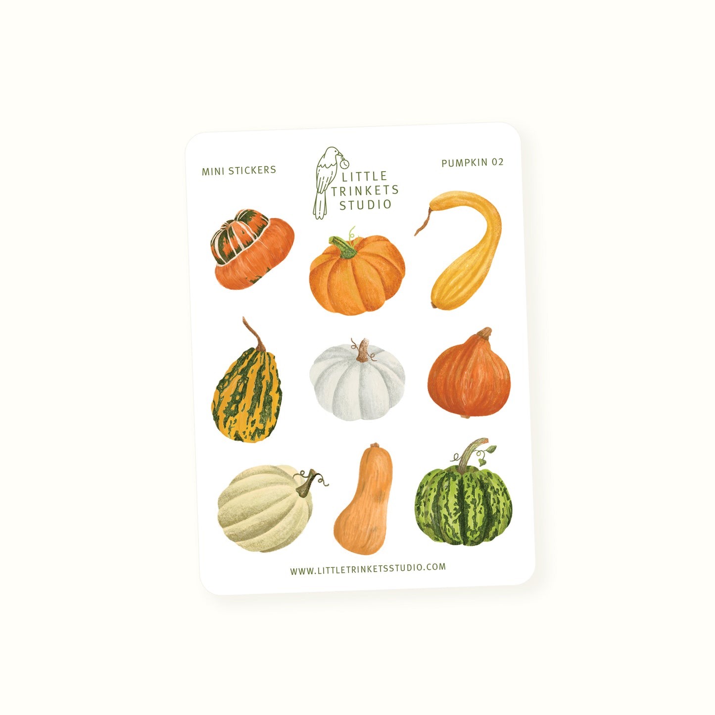 Pumpkin Mini Sticker Sheet