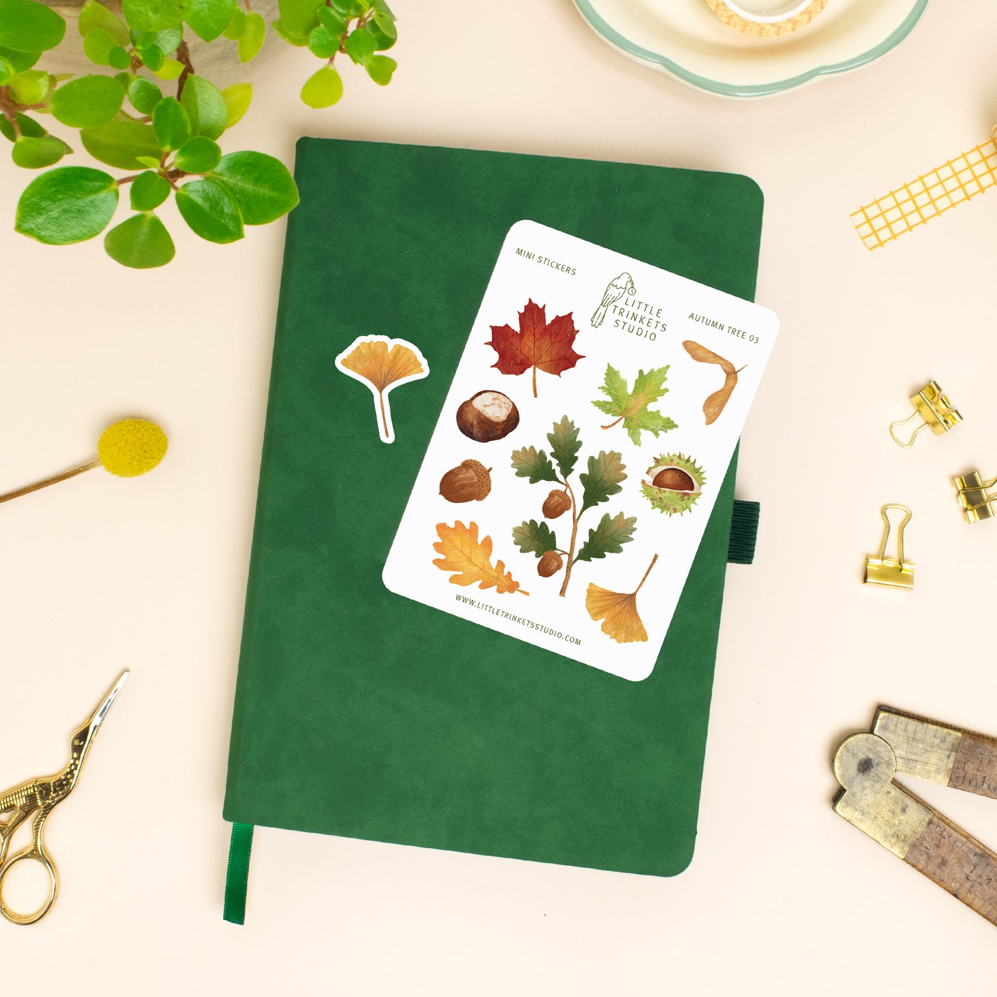 Autumn Tree Sticker Sheet