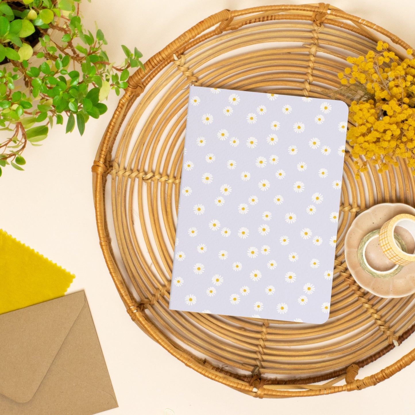 A5 Notebook Field of Daisies Purple