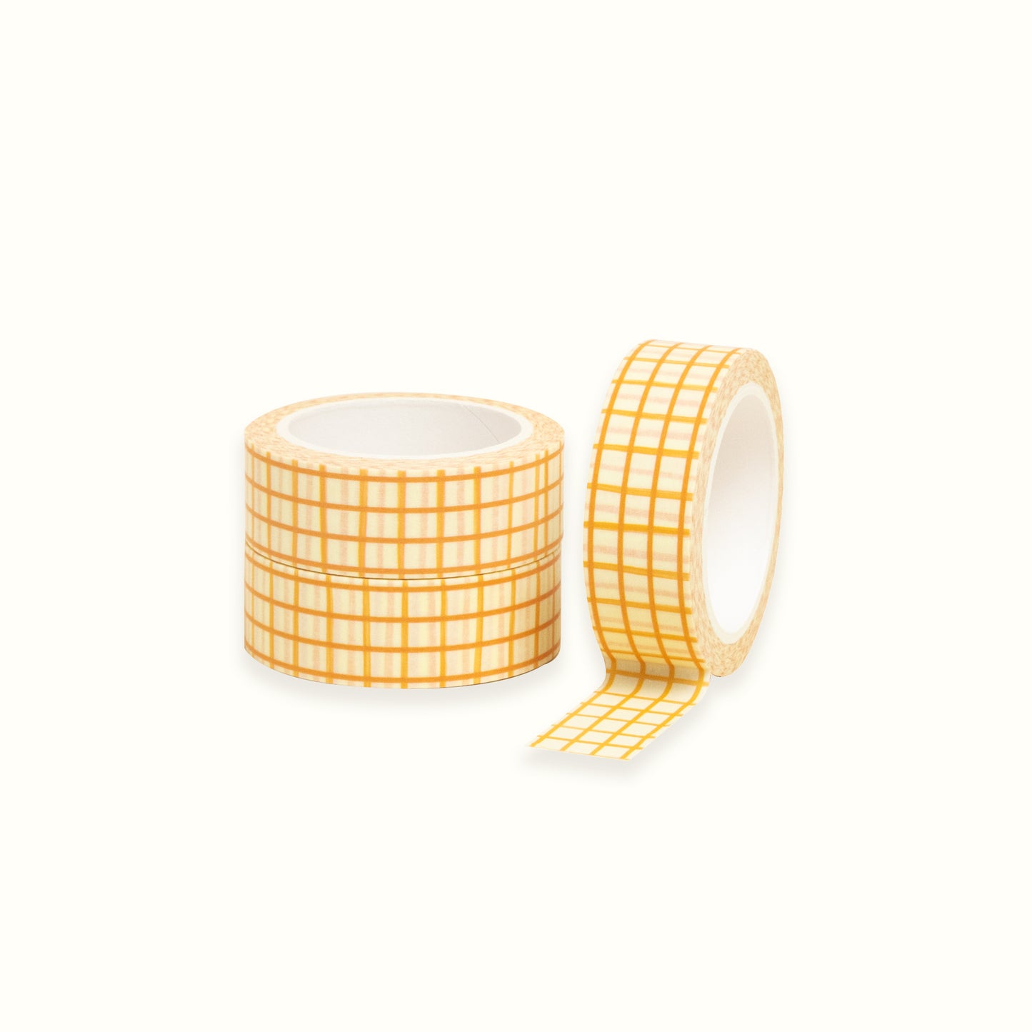 Orange Gingham Washi Tape