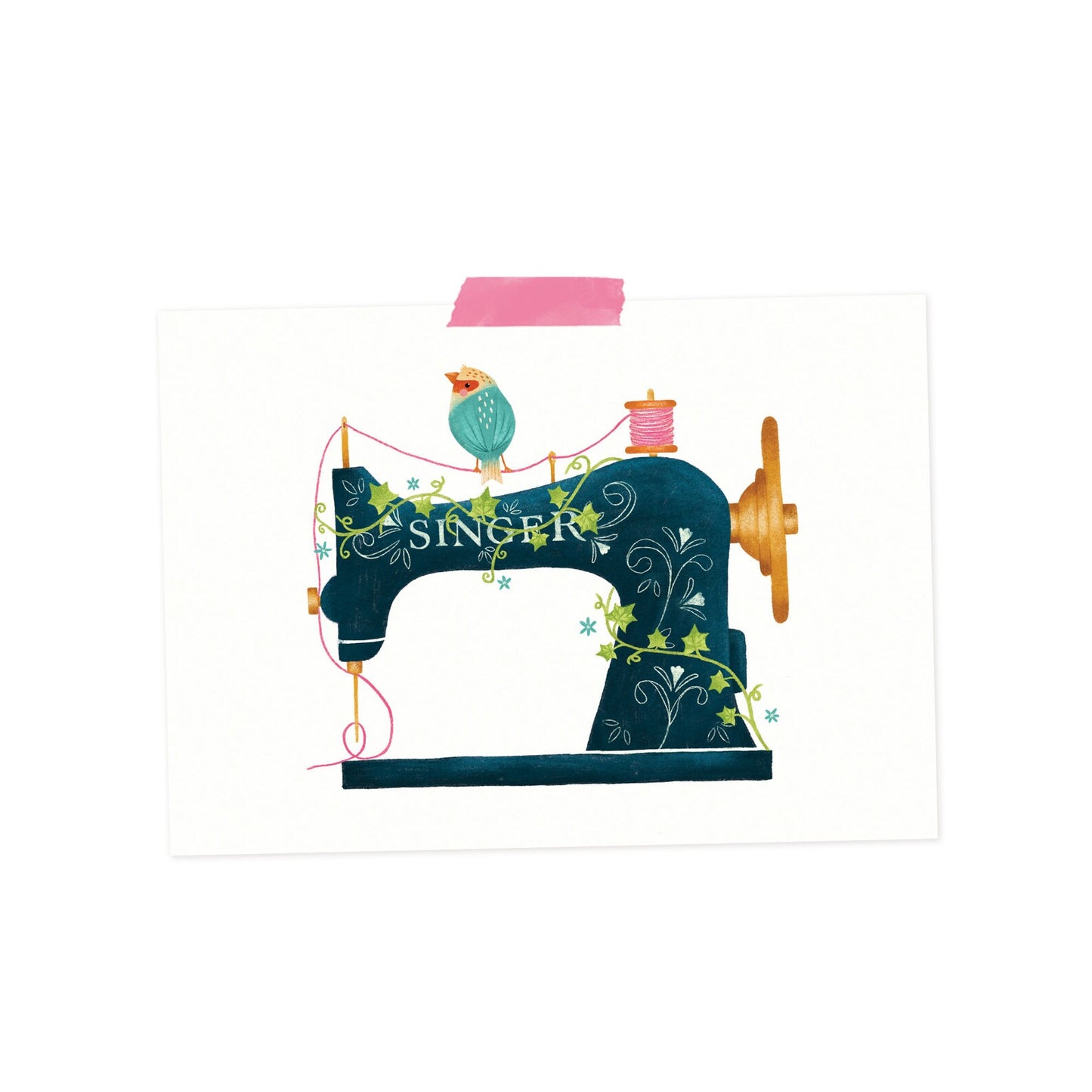 Singer Sewing Machine Postcard