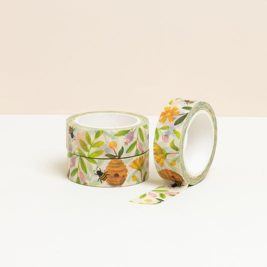 Busy Bee floral washi tape