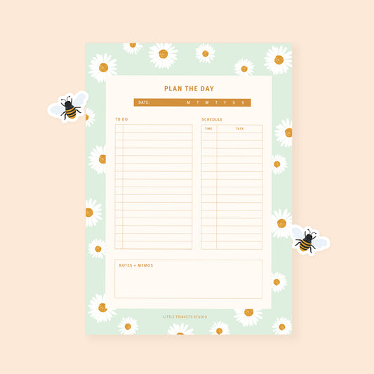 A5 Daily Planner Daisies