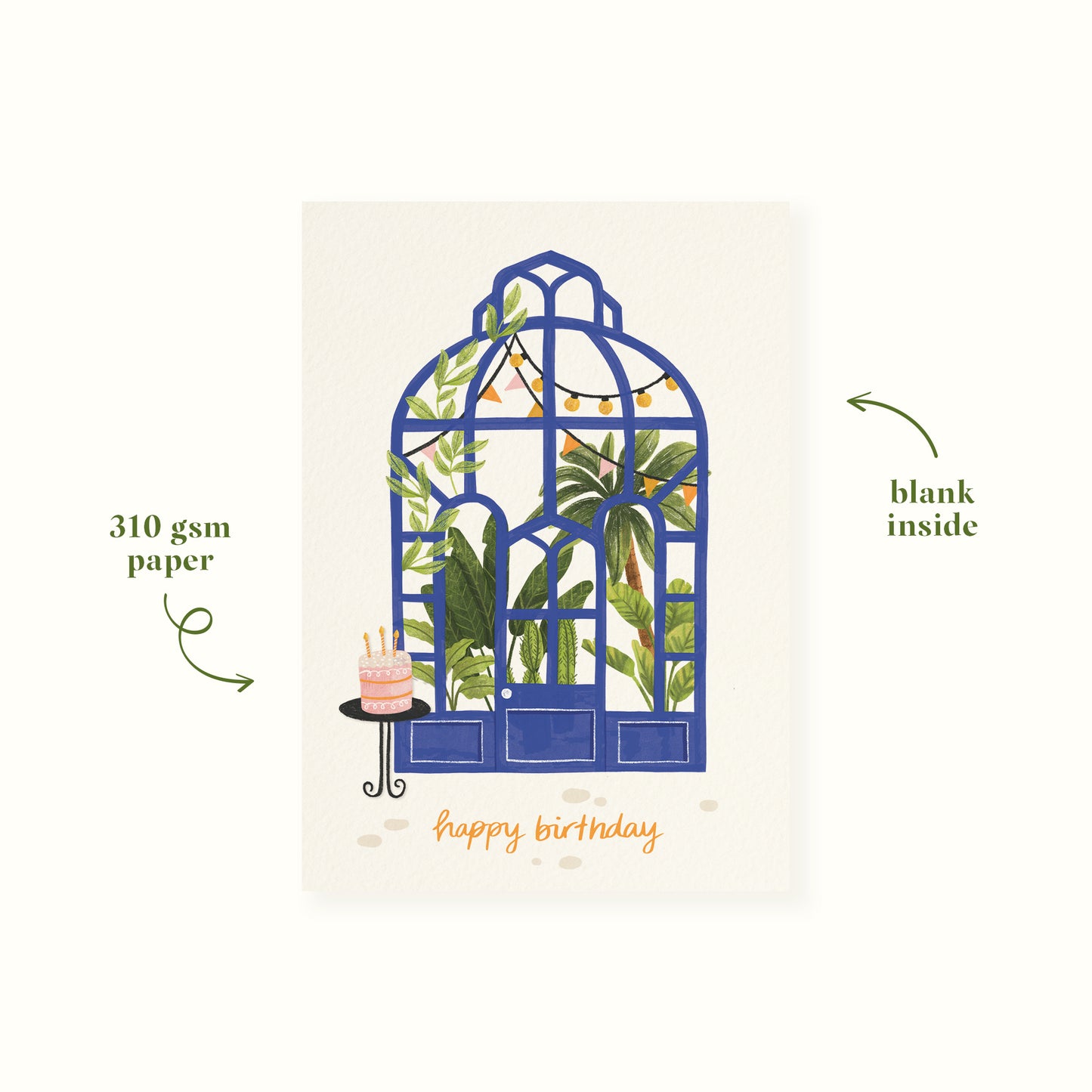 Green House Birthday Card