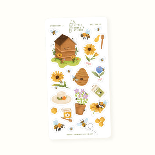 Busy Bee Sticker Sheet