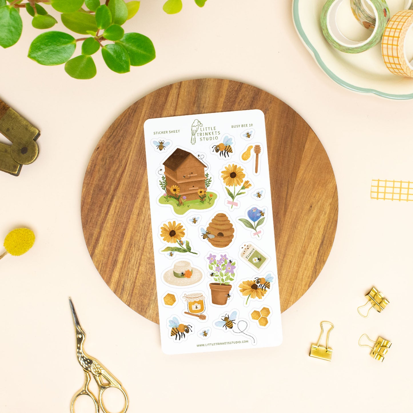 Busy Bee Sticker Sheet