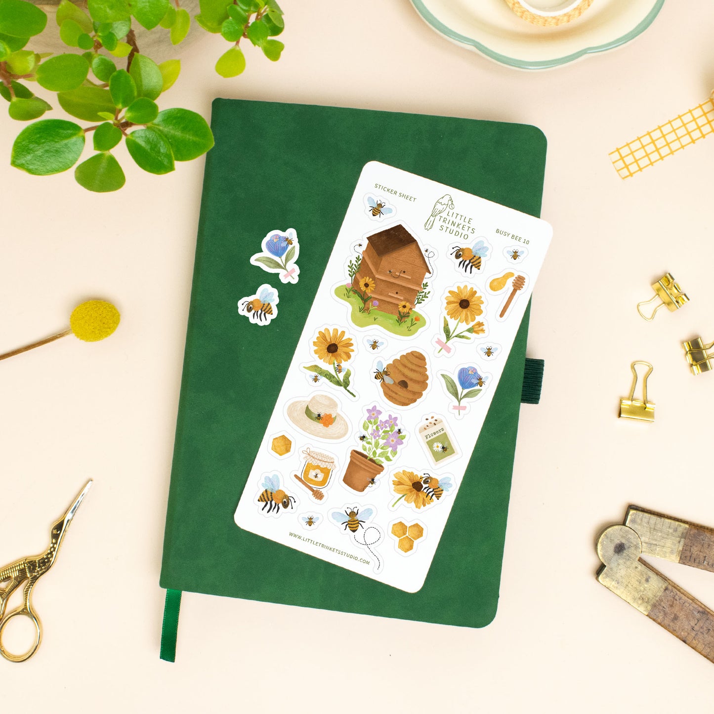 Busy Bee Sticker Sheet