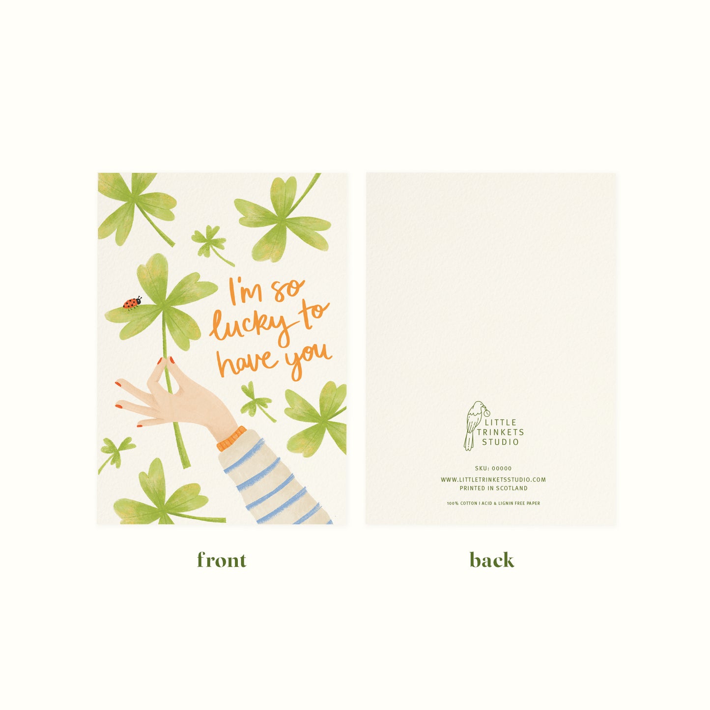 Lucky To Have You Friendship Card
