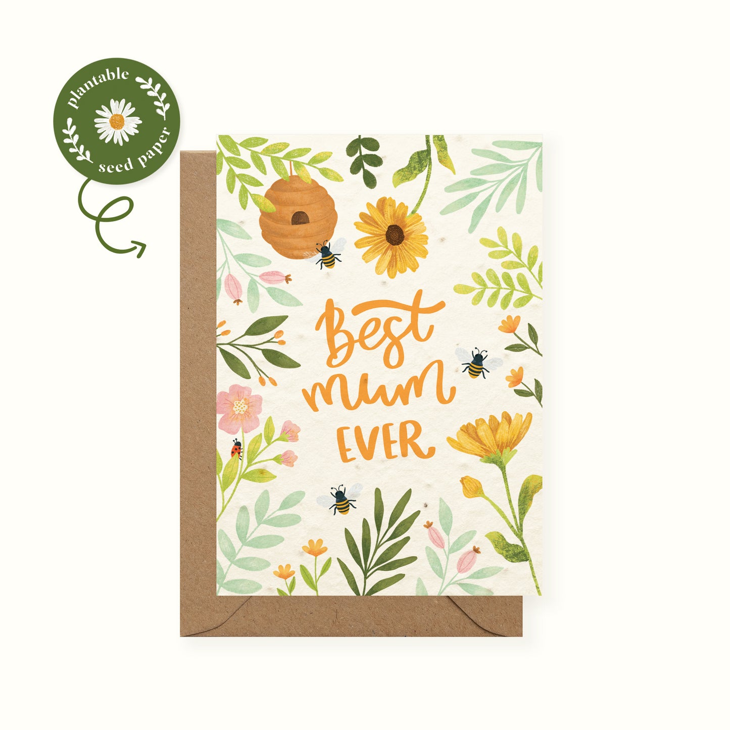 Best Mum Ever Plantable Mother's Day Card
