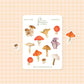 Toadstool Mini Sticker Sheet