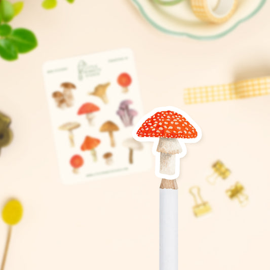 Toadstool Mini Sticker Sheet