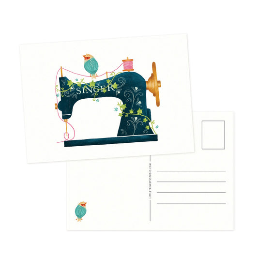 Singer Sewing Machine Postcard