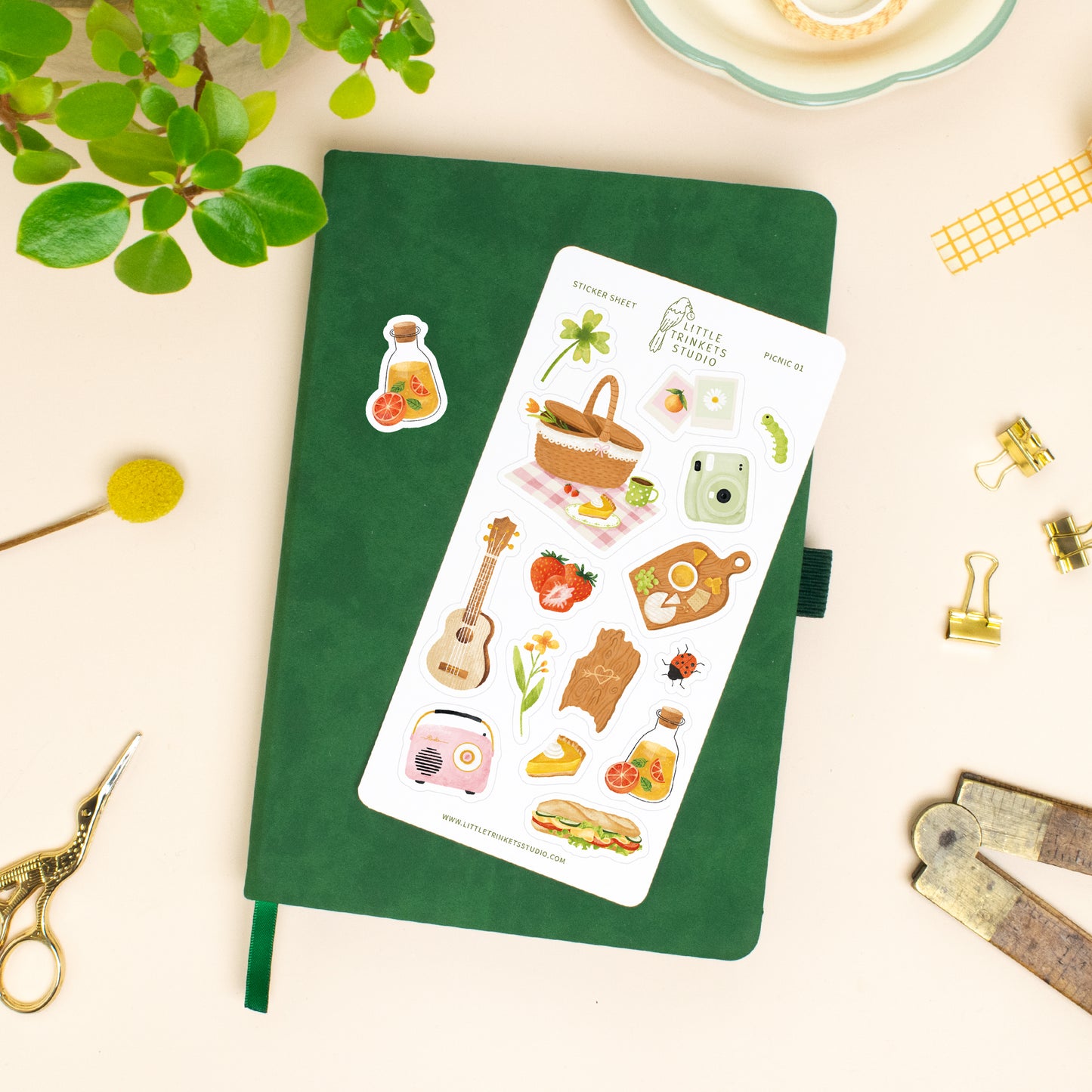 Picnic sticker sheet bulletjournal