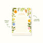 eco-friendly A6 floral notepad vegetable based ink