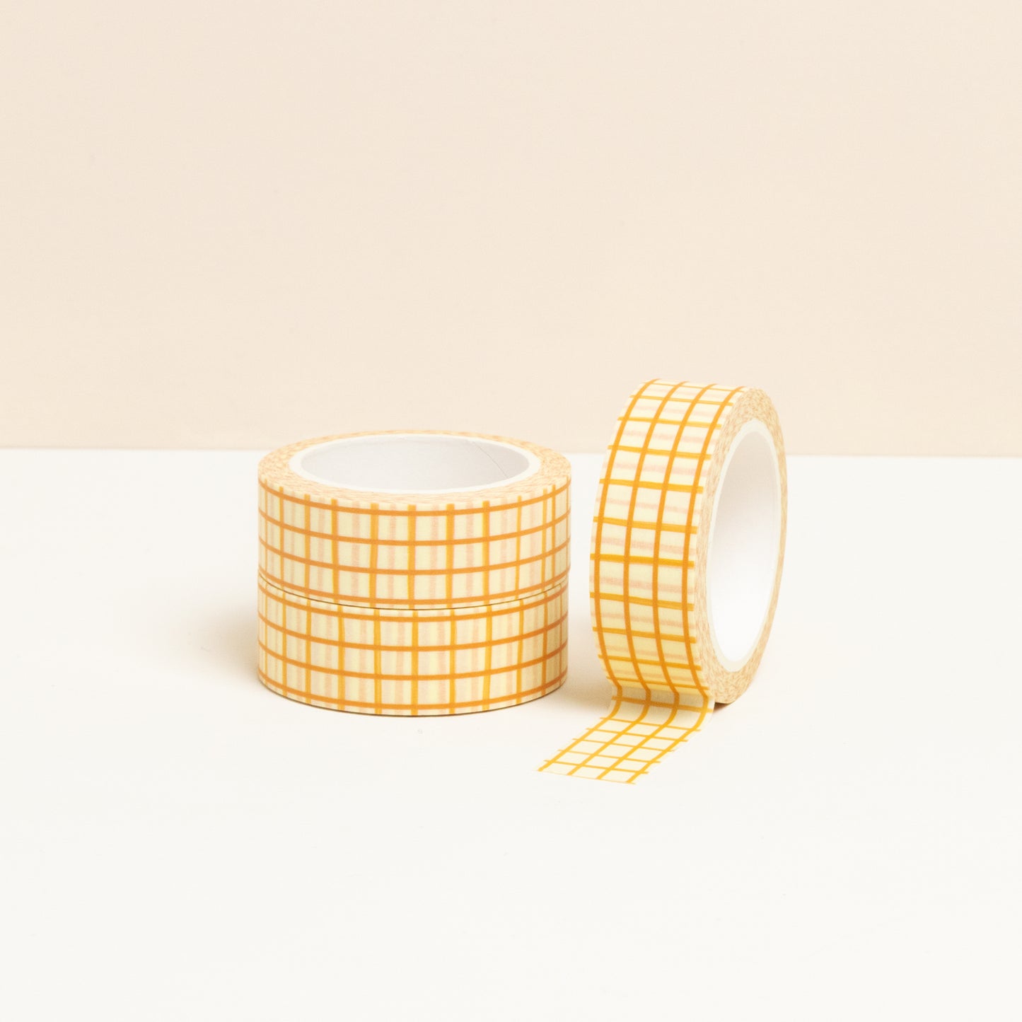 Orange gingham washi tape